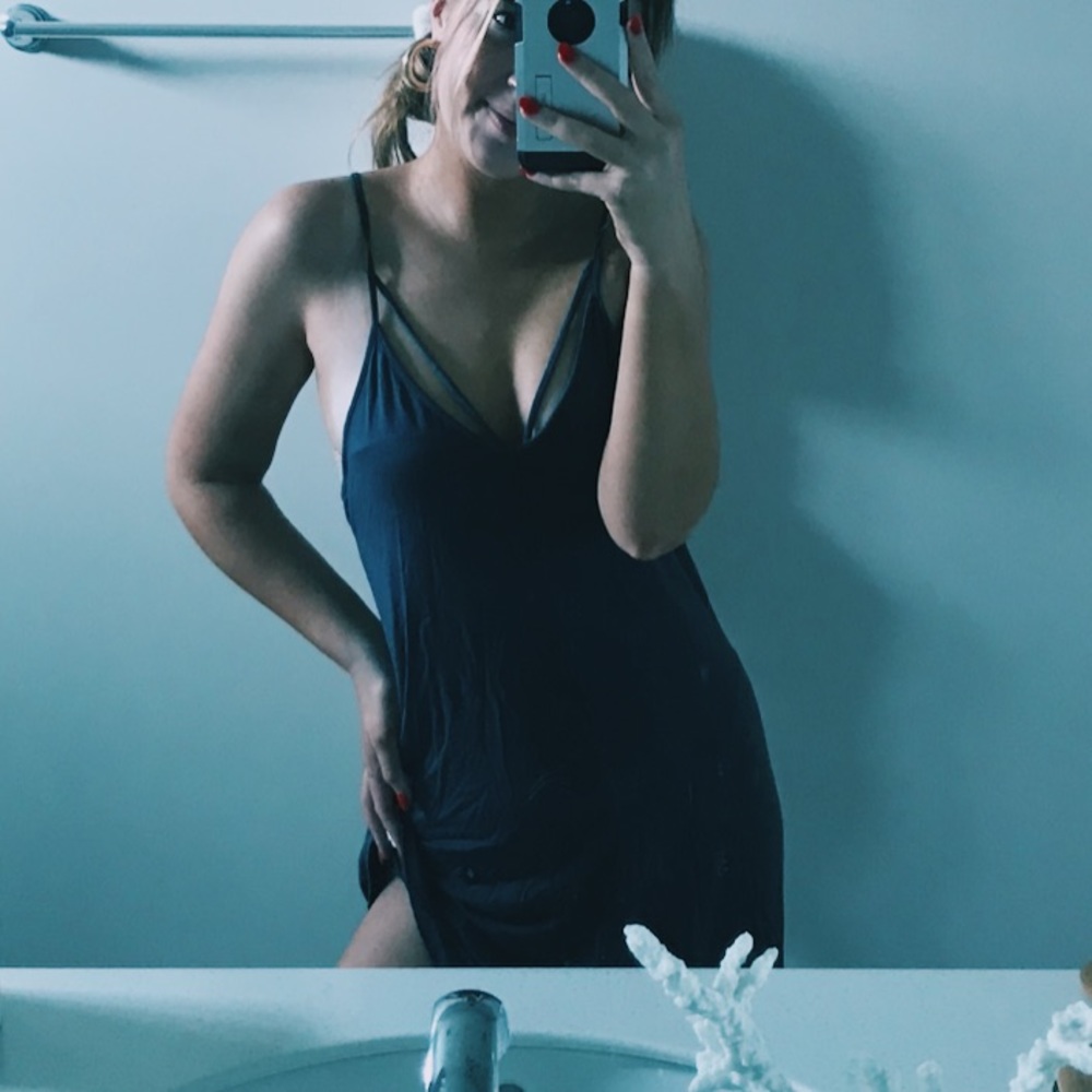 blue/gray dress!!